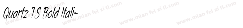 Quartz TS Bold Itali字体转换